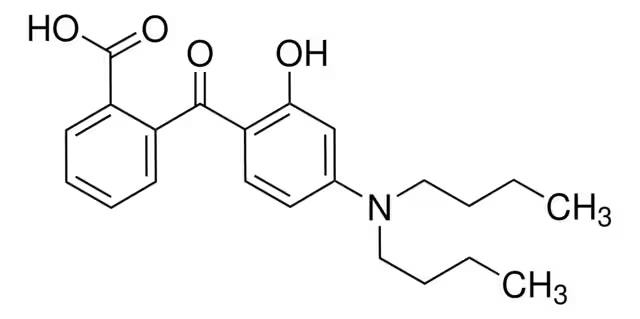 2-[4-(Dibutylamino)-2-hydroxybenzoyl]benzoic acid structure, CAS 54574-82-2