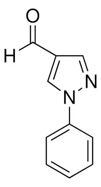 1-Phenyl-1H-pyrazole-4-carboxaldehyde structure, CAS 54605-72-0