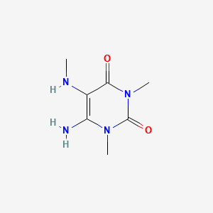 1,3-Dimethyl-5-methylamino-6-aminouracil structure, CAS 54729-62-3