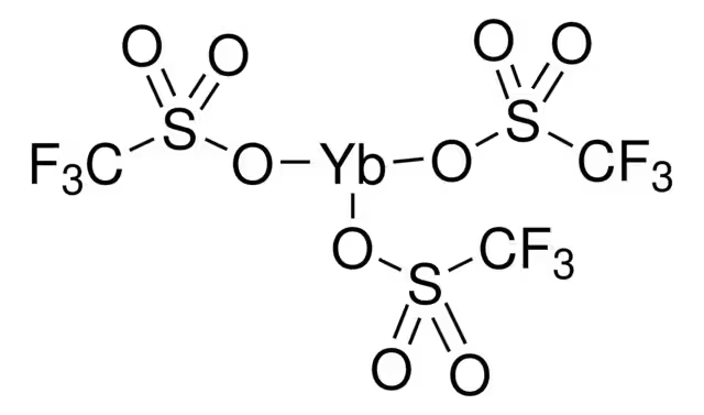 Ytterbium(III) trifluoromethanesulfonate structure, CAS 54761-04-5