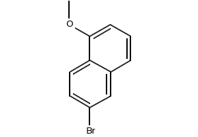 6-Bromo-1-methoxynaphthalene structure, CAS 54828-63-6