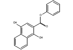 Phenyl 1,4-dihydroxy-2-naphthoate structure, CAS 54978-55-1