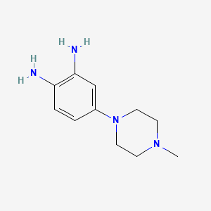 4-(4-Methylpiperazino)-1,2-benzenediamine structure, CAS 54998-08-2