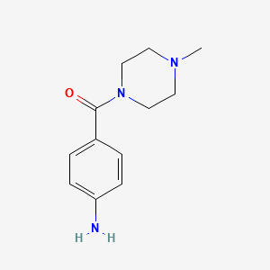 4-[(4-Methyl-1-piperazinyl)carbonyl]aniline structure, CAS 55121-99-8