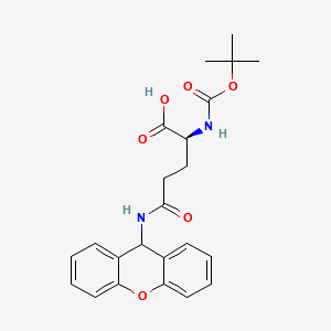 N-Boc-N'-(9-xanthenyl)-L-glutamine structure, CAS 55260-24-7