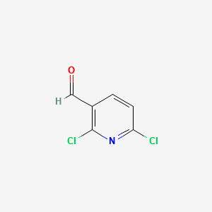 2,6-Dichloropyridine-3-carbaldehyde structure, CAS 55304-73-9