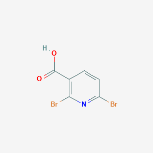 2,6-Dibromo-3-pyridinecarboxylic acid structure, CAS 55304-85-3