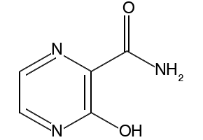 3-Hydroxypyrazine-2-carboxamide structure, CAS 55321-99-8