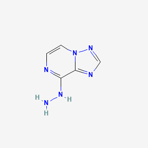 8-Hydrazino-[1,2,4]triazolo[1,5-a]pyrazine structure, CAS 55366-16-0