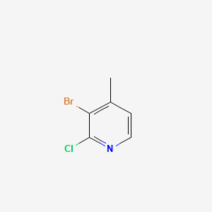 2-Chloro-3-bromo-4-methylpyridine structure, CAS 55404-31-4