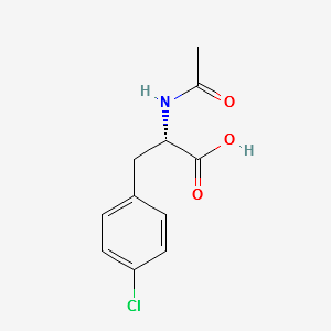 (S)-2-Acetamido-3-(4-chlorophenyl)propanoic acid structure, CAS 55478-55-2