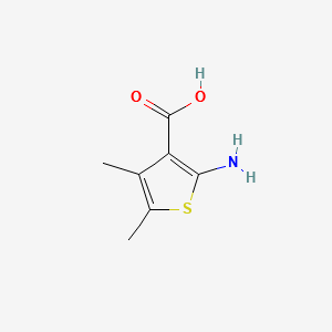 2-Amino-4,5-dimethylthiophene-3-carboxylic acid structure, CAS 55502-96-0
