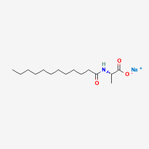 Sodium N-dodecanoyl-L-alaninate structure, CAS 55535-58-5
