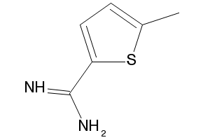 5-methylthiophene-2-carboximidamide structure, CAS 299423-79-3