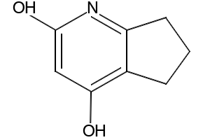 1,5,6,7-Tetrahydro-4-hydroxy-2H-cyclopenta[b]pyridin-2-one structure, CAS 55618-81-0
