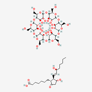Alprostadil alfadex structure, CAS 55648-20-9