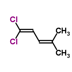 1,1-Dichloro-4-methylpenta-1,3-diene structure, CAS 55667-43-1