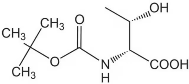 N-Boc-L-threonine structure, CAS 55674-67-4