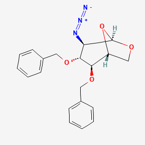 1,6-Anhydro-2-azido-2-deoxy-3,4-bis-O-(phenylmethyl)-beta-D-glucopyranose structure, CAS 55682-48-9