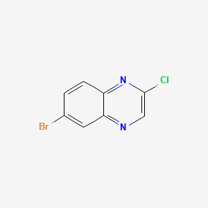 6-Bromo-2-chloroquinoxaline structure, CAS 55687-02-0