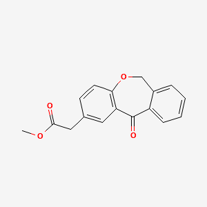 Methyl 6,11-dihydro-11-oxo-dibenz[b,e]oxepin-2-acetate structure, CAS 55689-64-0