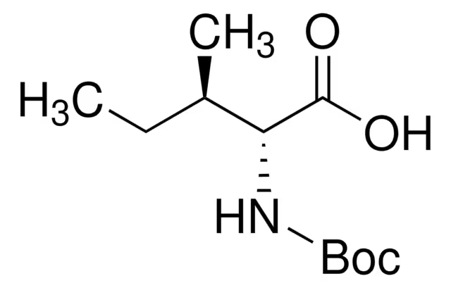 Boc-D-isoleucine structure, CAS 55721-65-8