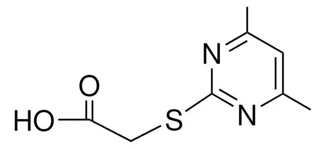 2-(Carboxymethylthio)-4,6-dimethylpyrimidine monohydrate structure, CAS 55749-30-9