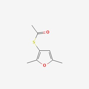S-(2,5-Dimethyl-3-furyl) thioacetate structure, CAS 55764-22-2