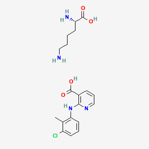 Lysine clonixinate structure, CAS 55837-30-4