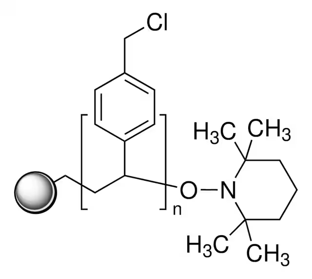 Chloromethylstyrene-divinylbenzene-styrene copolymer structure, CAS 55844-94-5