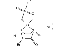 Ammonium (-)-3-bromo-8-camphorsulfonate structure, CAS 55870-50-3