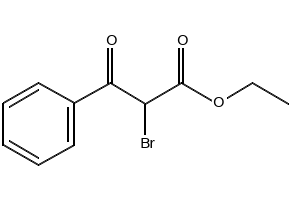 Ethyl 2-bromo-3-oxo-3-phenylpropanoate structure, CAS 55919-47-6