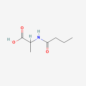 2-Butyrylaminopropionic acid structure, CAS 55930-29-5