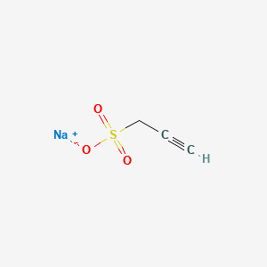 Sodium propynesulfonate structure, CAS 55947-46-1