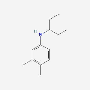 N-(1-Ethylpropyl)-3,4-dimethylaniline structure, CAS 56038-89-2