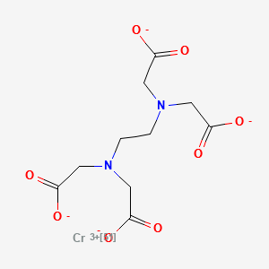 Chromate(1-)-51cr, ((N,N'-1,2-ethanediylbis(N-(carboxymethyl)glycinato))(4-)-N,N',o,o',on,on')-, sodium structure, CAS 12558-57-5