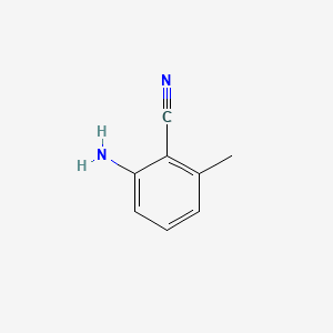 2-Amino-6-methylbenzonitrile structure, CAS 56043-01-7