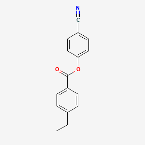 4-Cyanophenyl 4-ethylbenzoate structure, CAS 56131-48-7