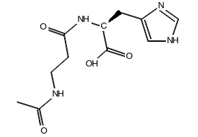 N-Acetyl carnosine structure, CAS 56353-15-2
