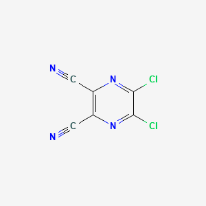 5,6-Dichloro-2,3-dicyanopyrazine structure, CAS 56413-95-7