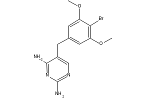 Brodimoprim structure, CAS 56518-41-3