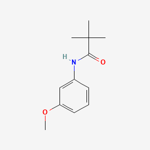 N-(3-Methoxyphenyl)-2,2-dimethylpropanamide structure, CAS 56619-93-3