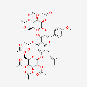 Icariin peracetate structure, CAS 56692-02-5