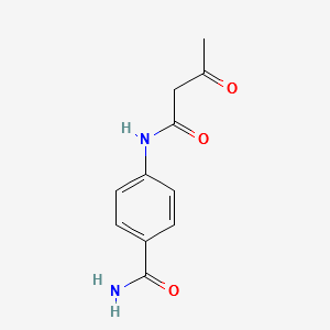 4-Carbamonyl-N-acetoacetanilide structure, CAS 56766-13-3