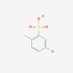 5-Bromo-2-methylbenzene-1-sulfonic acid structure, CAS 56919-17-6