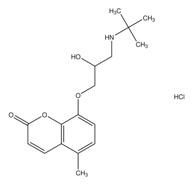 5-Amino-2-(3-(tert-butylamino)-2-hydroxypropoxy)acetophenone structure, CAS 56980-94-0