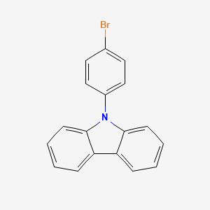 9-(4-Bromophenyl)carbazole structure, CAS 57102-42-8