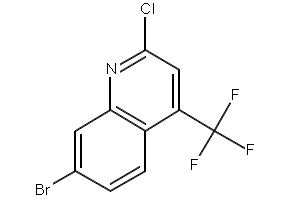 4-Bromo-7-chloro-2-(trifluoromethyl)quinoline structure, CAS 57124-19-3