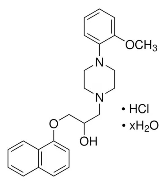 Naftopidil dihydrochloride structure, CAS 57149-07-2
