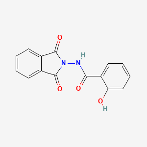 N-[2-(1,3-Dihudro-1,3-dioxo-2H-isoindolys)]2-hydroxybenzoylamide structure, CAS 57187-42-5